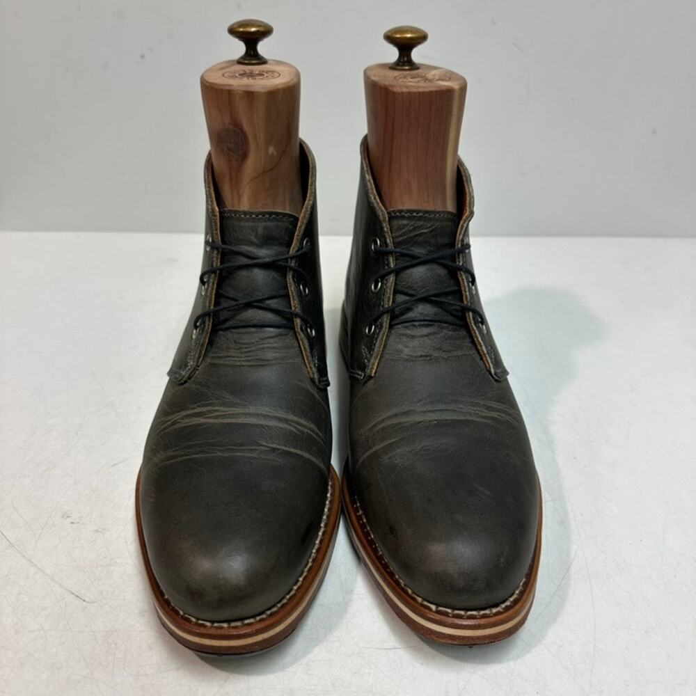NEW HEELS Rancourt & Co. x Helm Hynes Chukka Boot Gray Olive Green USA 7.5 D - Picture 4 of 13